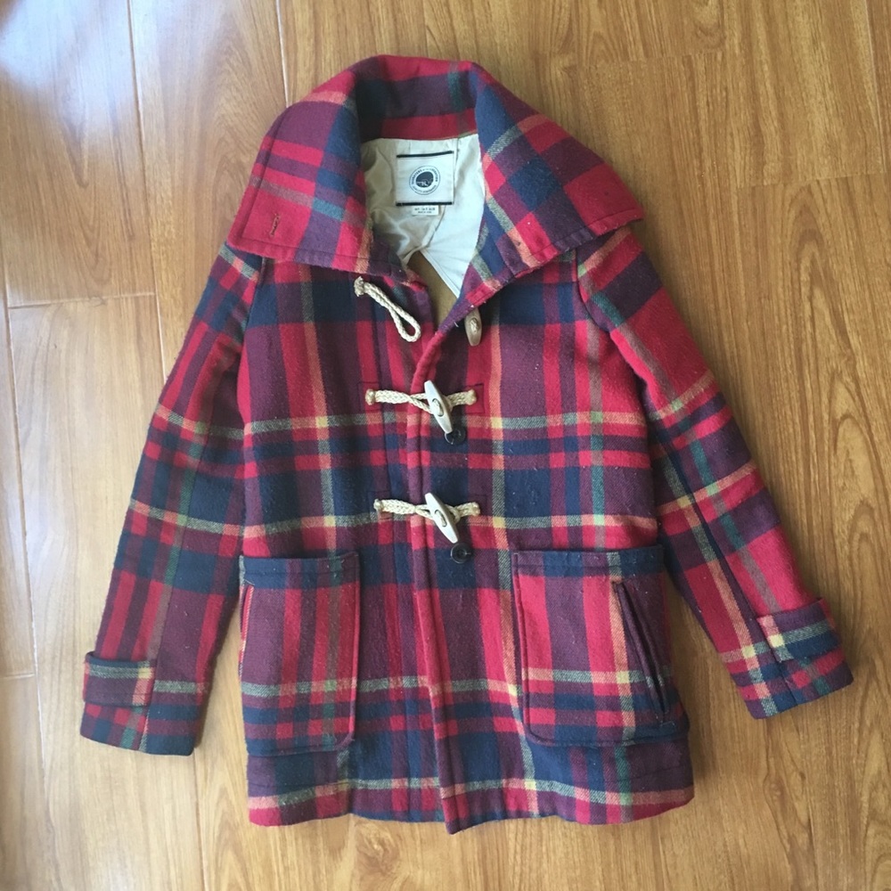Anthropologie Plaid Coat